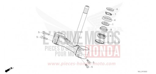 TIGE DE DIRECTION CB1000S de 2025